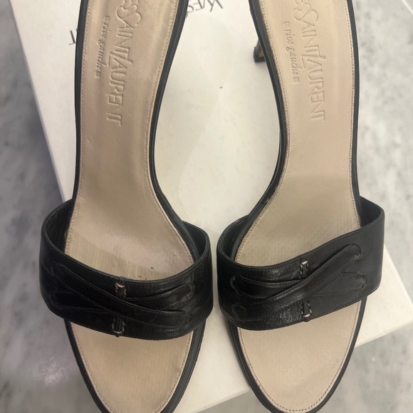 YSL Savannah Sandals, Black, 37.5 - Picture 5 of 7